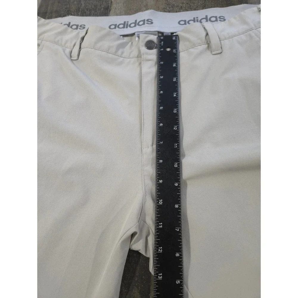 Adidas Ultimate365 Golf Pants Mens 34x32 Stone Beige Performance Stretch